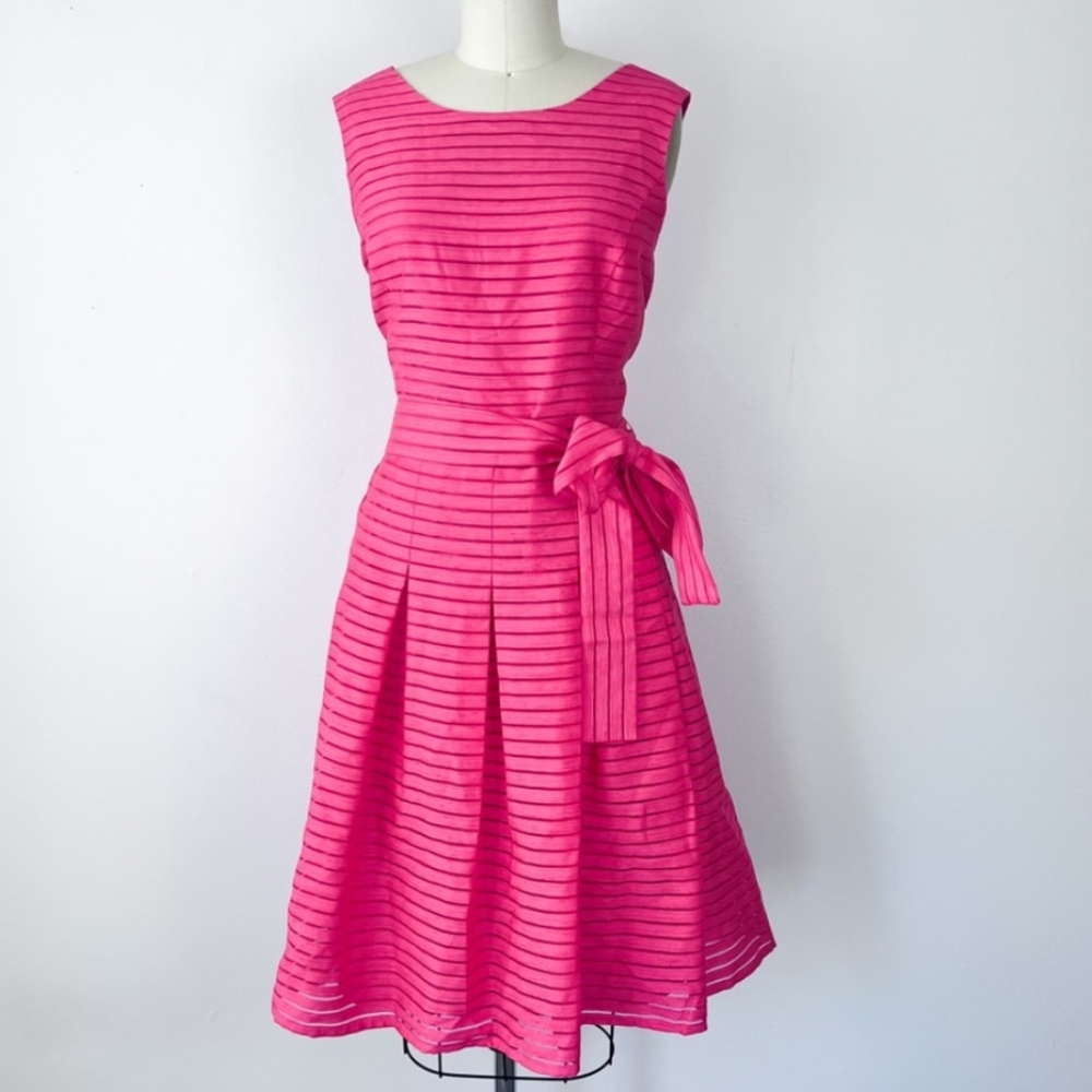 Tommy Hilfiger • Pleated Fit and Flare Dress • 14
